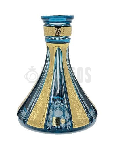 Vase Caesar Crystal Bohemian - Cashemire Blue Gold